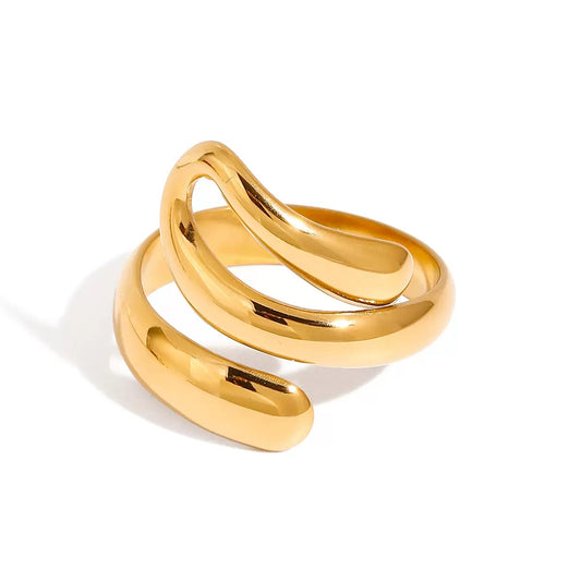 GOLDEN SWIRL RING