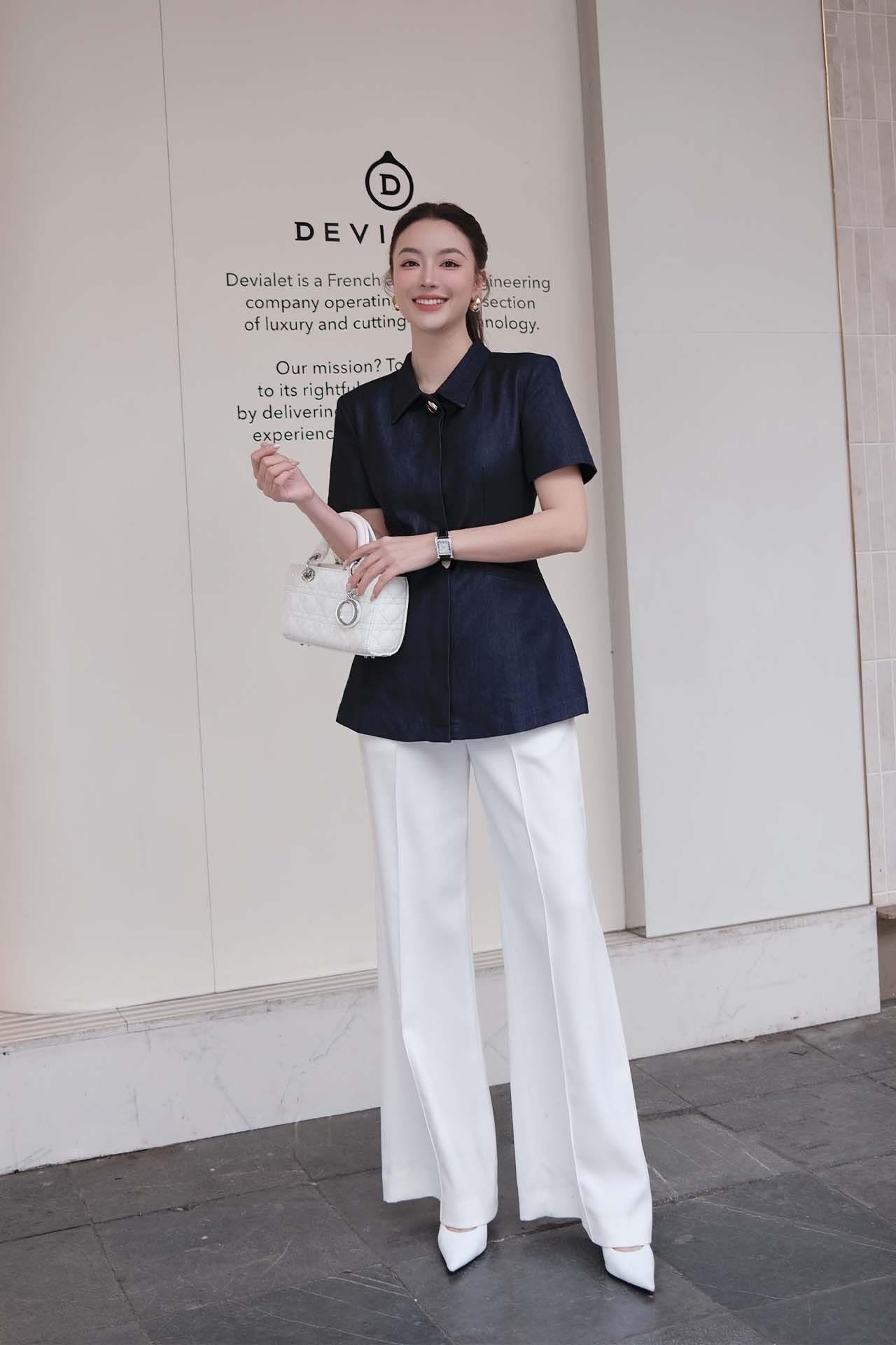 DENIM SHIRT WITH TURN DOWN COLLAR